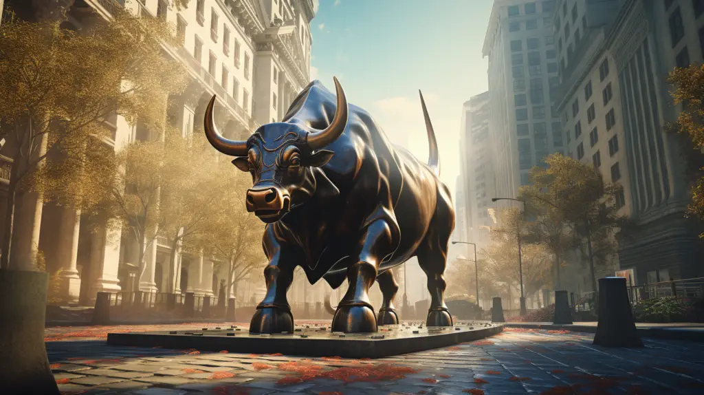 image of new york stock exchange bull 