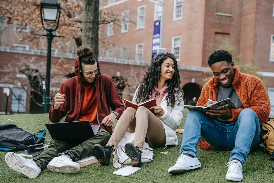 A diverse group of students studying together online