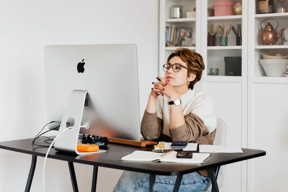 Illustration of a person working on a computer from home