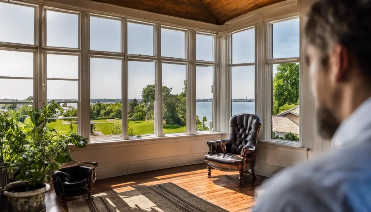 Image of a freelancer inspecting a rental property