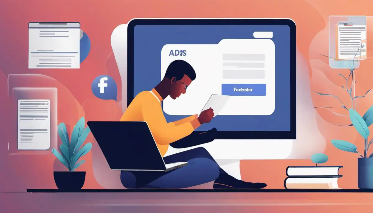 Image of a person using a laptop to manage Facebook Ads, representing the power and benefits of passive income via Facebook Ads for freelancers.
