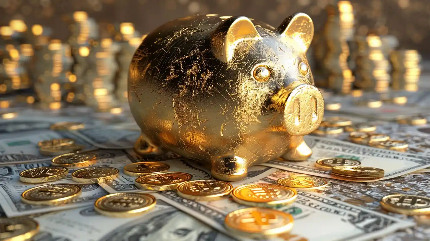 image of golden pig representing highest yielding dividend aristocrats
