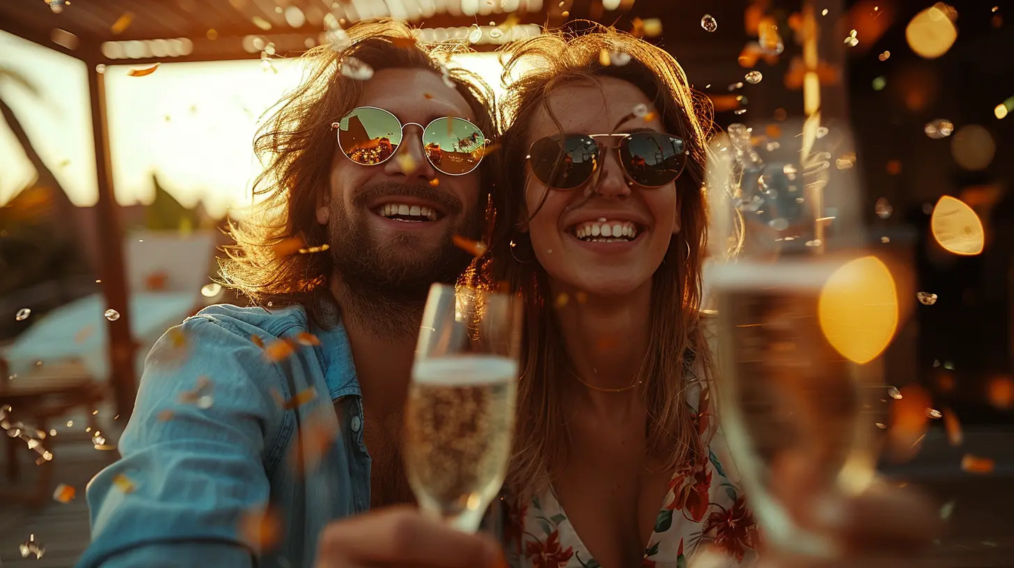 image of a couple celebrating Dividend Stocks for Passive Income