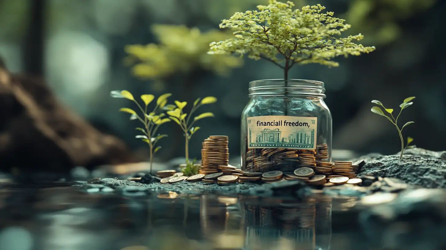 image of a jar representing passive income with coins