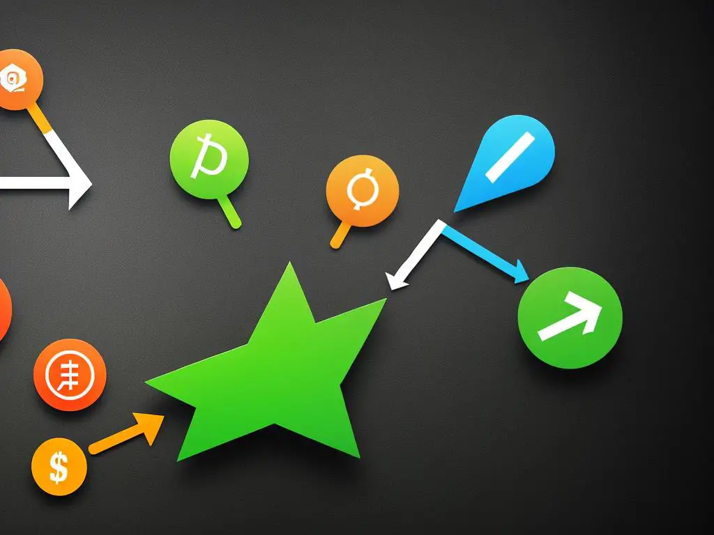 An image illustrating the innovation and growth of peer-to-peer lending, showing interconnected arrows representing lenders and borrowers.