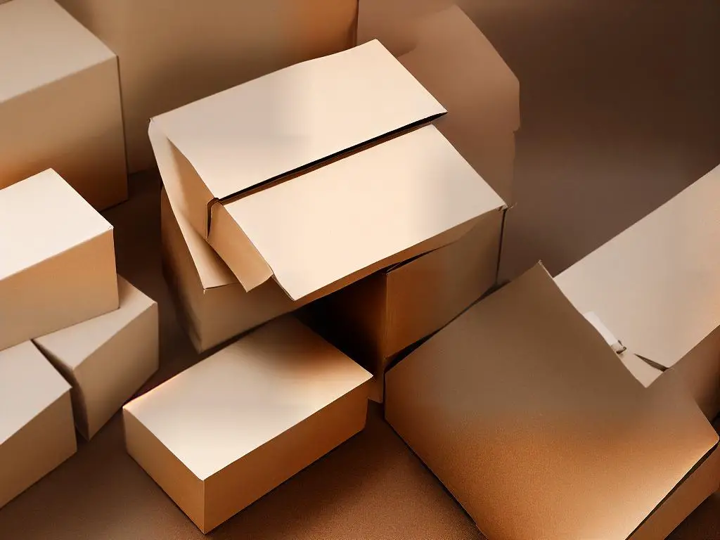Image of packaging materials and a shipping box