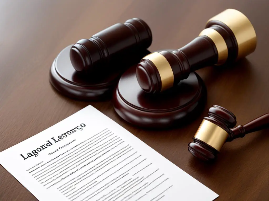Image of legal documents and a gavel, representing the legal landscape in peer-to-peer lending